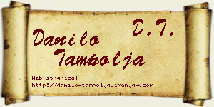 Danilo Tampolja vizit kartica
